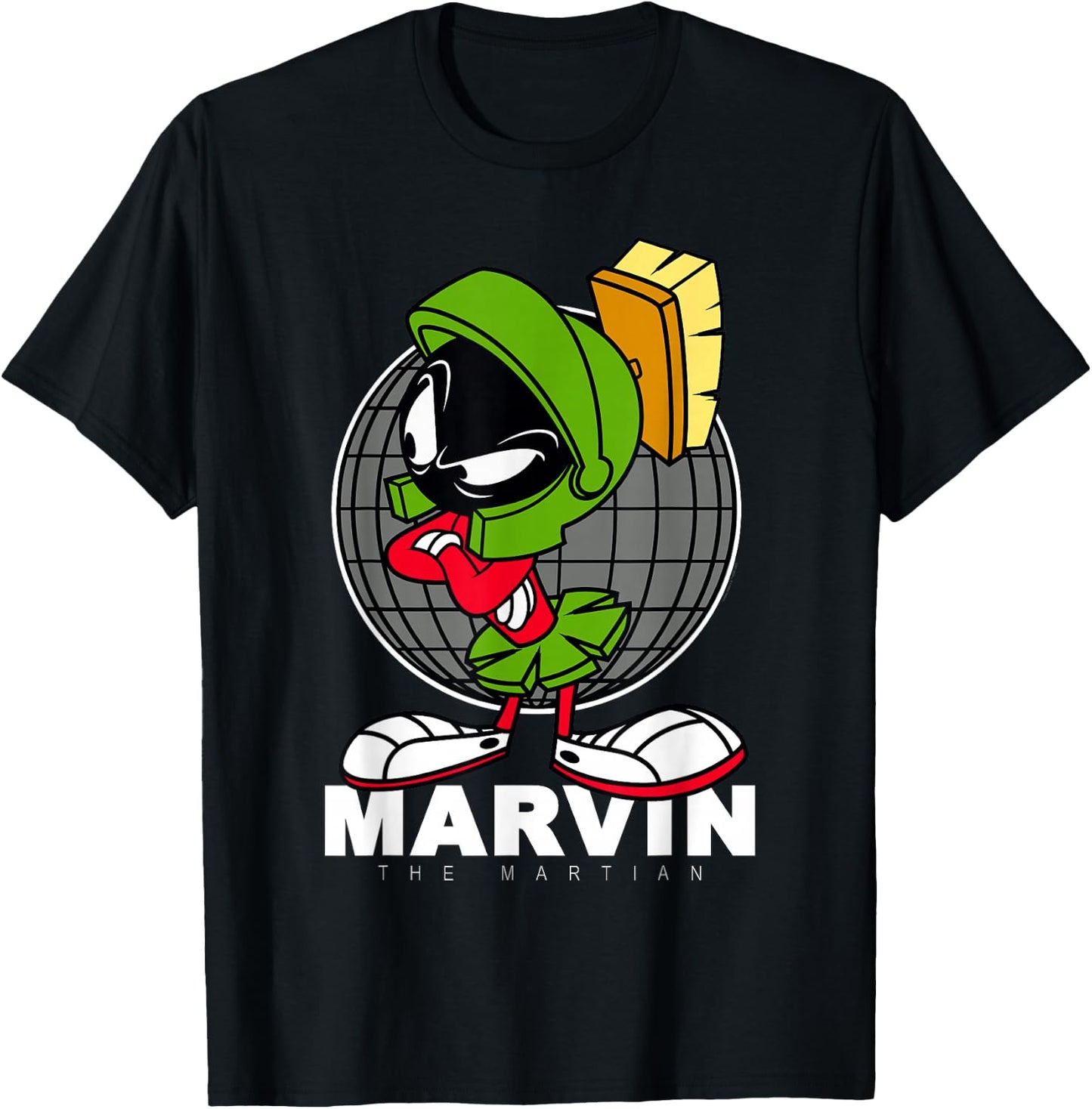 Marvin The Martian Crossed Arms T-Shirt - T-Shirt | Black