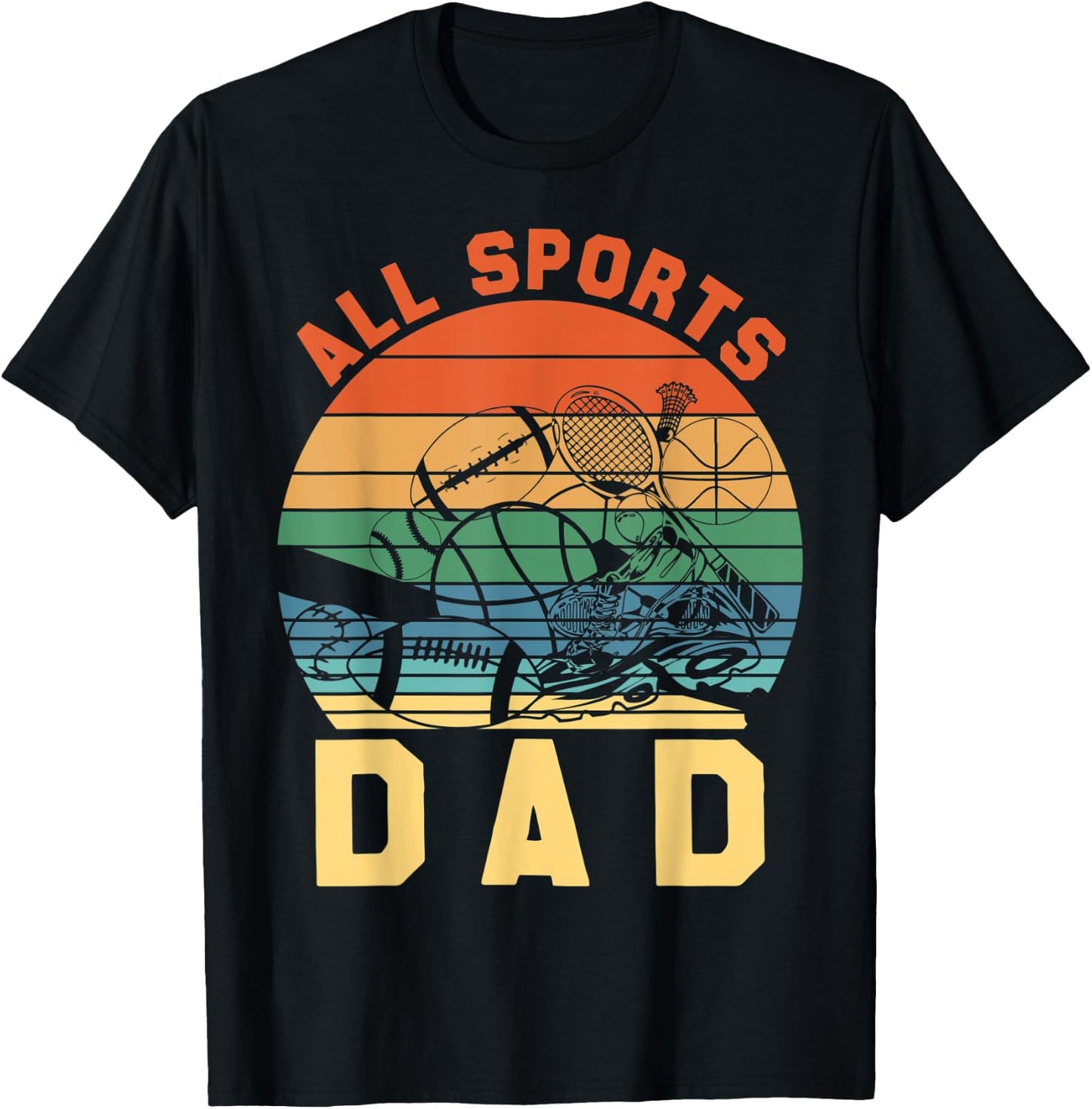 All Sports Dad T-Shirt - T-Shirt | Black