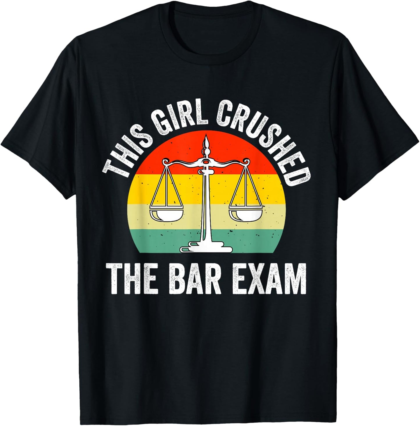 The Bar Exam Passed Funny New Lawyer Attorney Graduate Law T-Shirt - T-Shirt | Black
