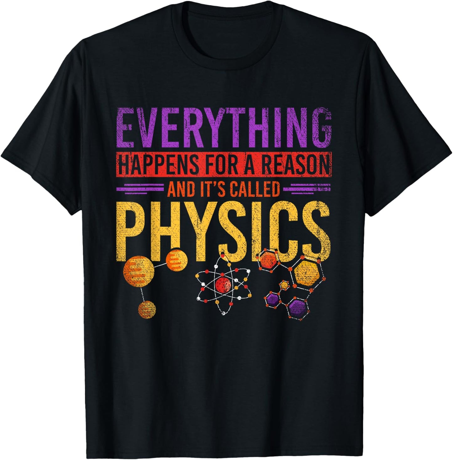 Science Nerd Gift Physics T-Shirt - T-Shirt | Black