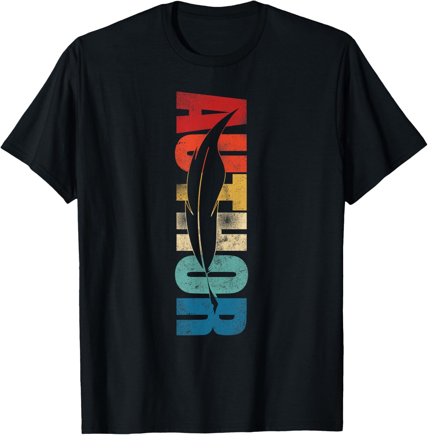 Writing Retro Vintage Novel Writer & Published Author T-Shirt - T-Shirt | Black