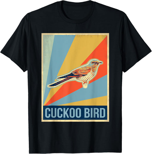 Vintage Cuckoo Bird T Shirt T-Shirt - T-Shirt | Black