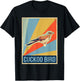 Vintage Cuckoo Bird T Shirt T-Shirt - T-Shirt | Black
