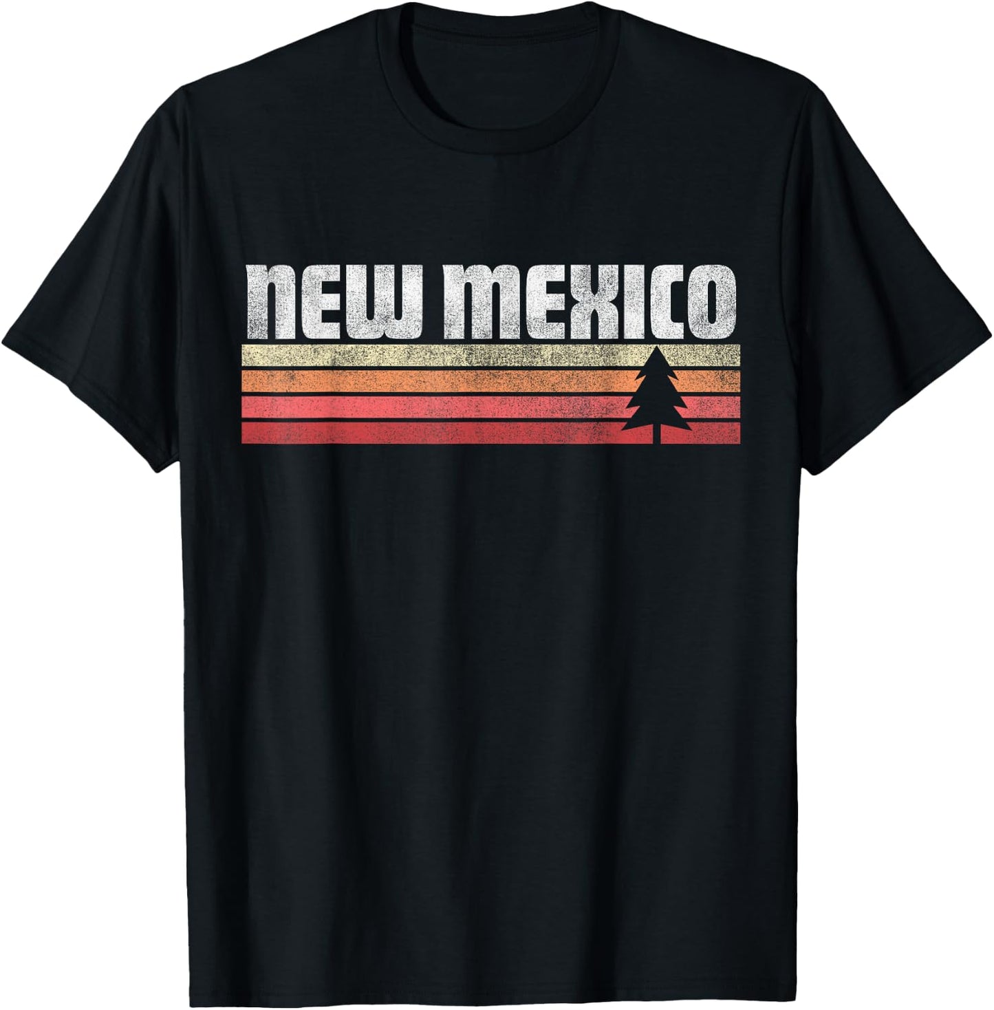 New Mexico Retro Style Vintage Shirt 70s 80s 90s Gift T-Shirt - T-Shirt | Black