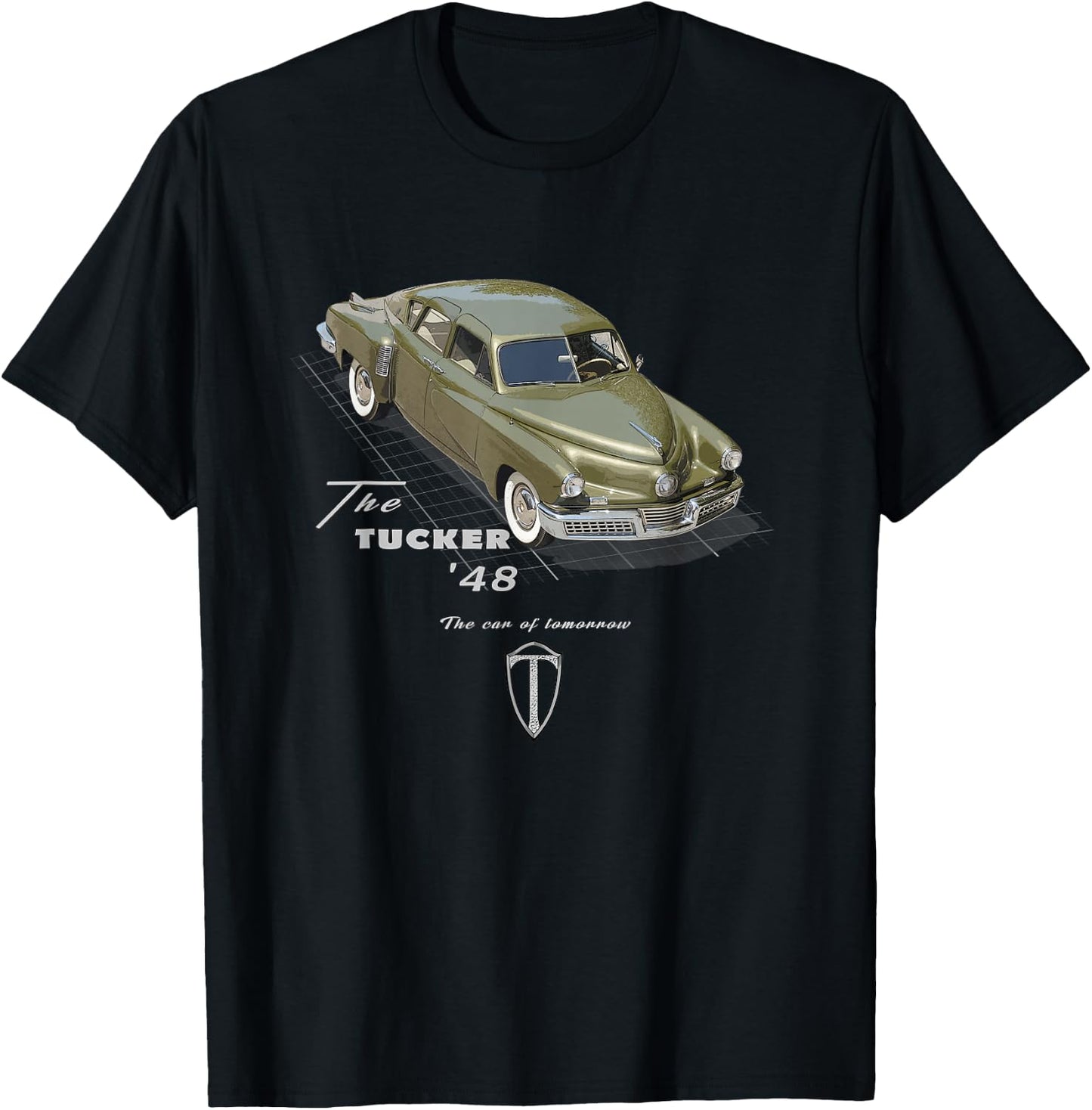 Tucker 48 American Classic Car Legend T-Shirt - T-Shirt | Black