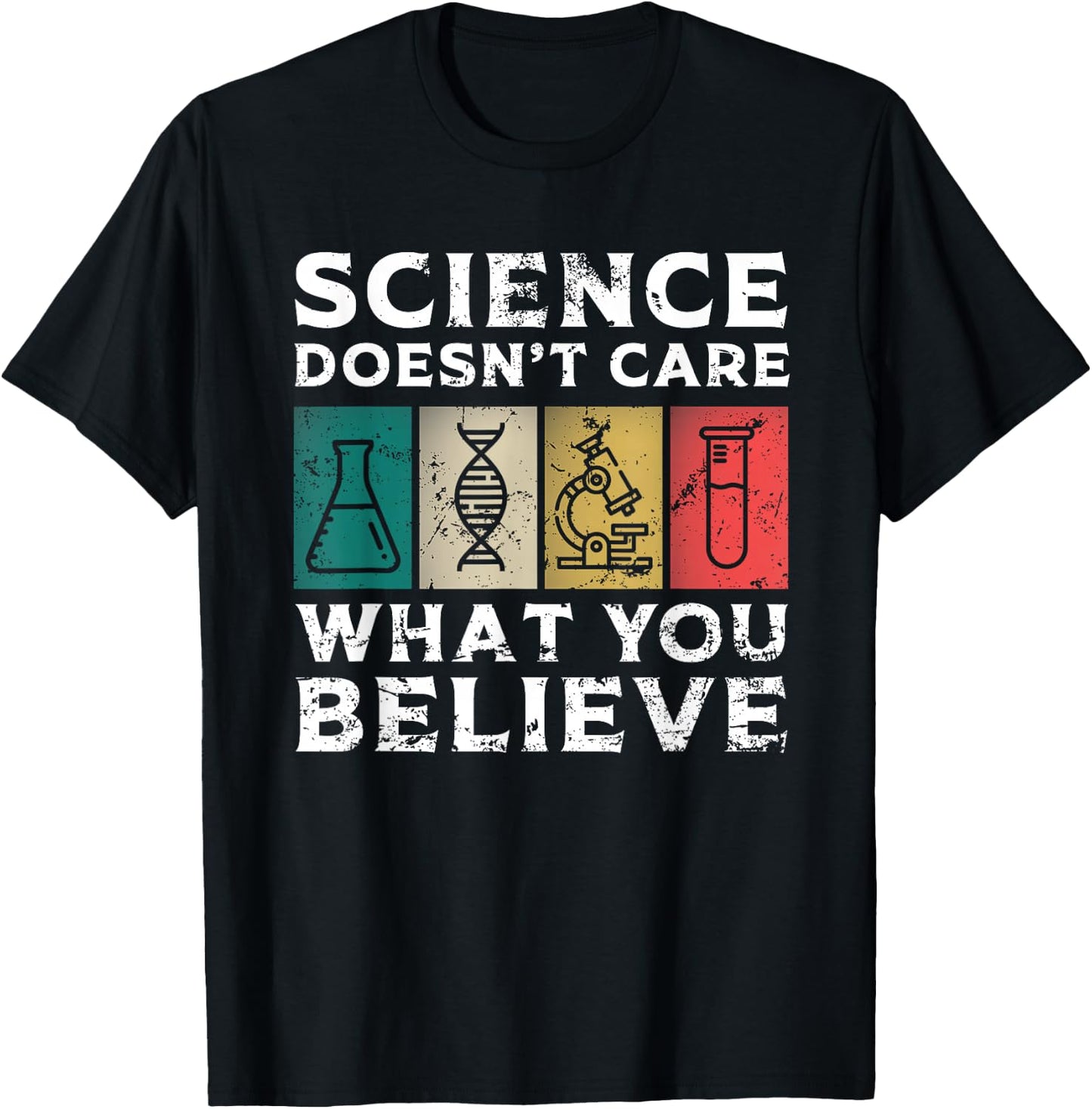 Cool Science Art Women Scientist Science Lovers T-Shirt - T-Shirt | Black
