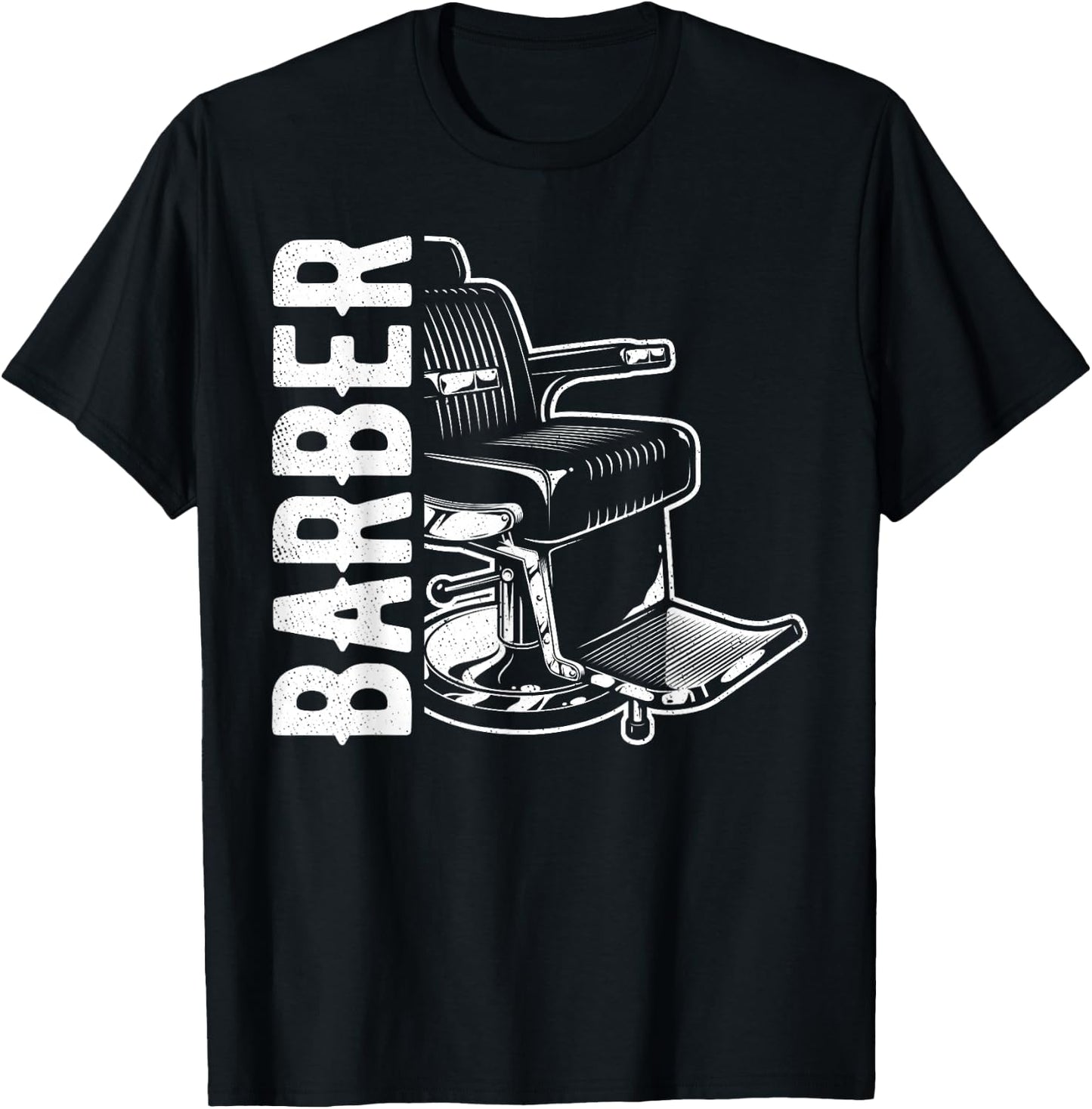 Barber Shop Chair Idea Haircut Hairstyler Hairstylist T-Shirt - T-Shirt | Black