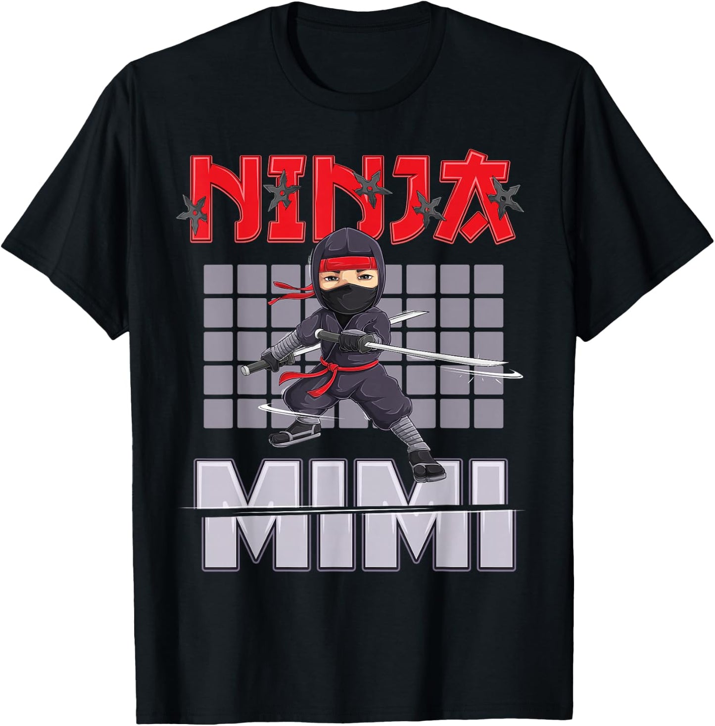 Mimi Ninja Birthday Party Ideas Birthday Ninja Mimi T-Shirt - T-Shirt | Black