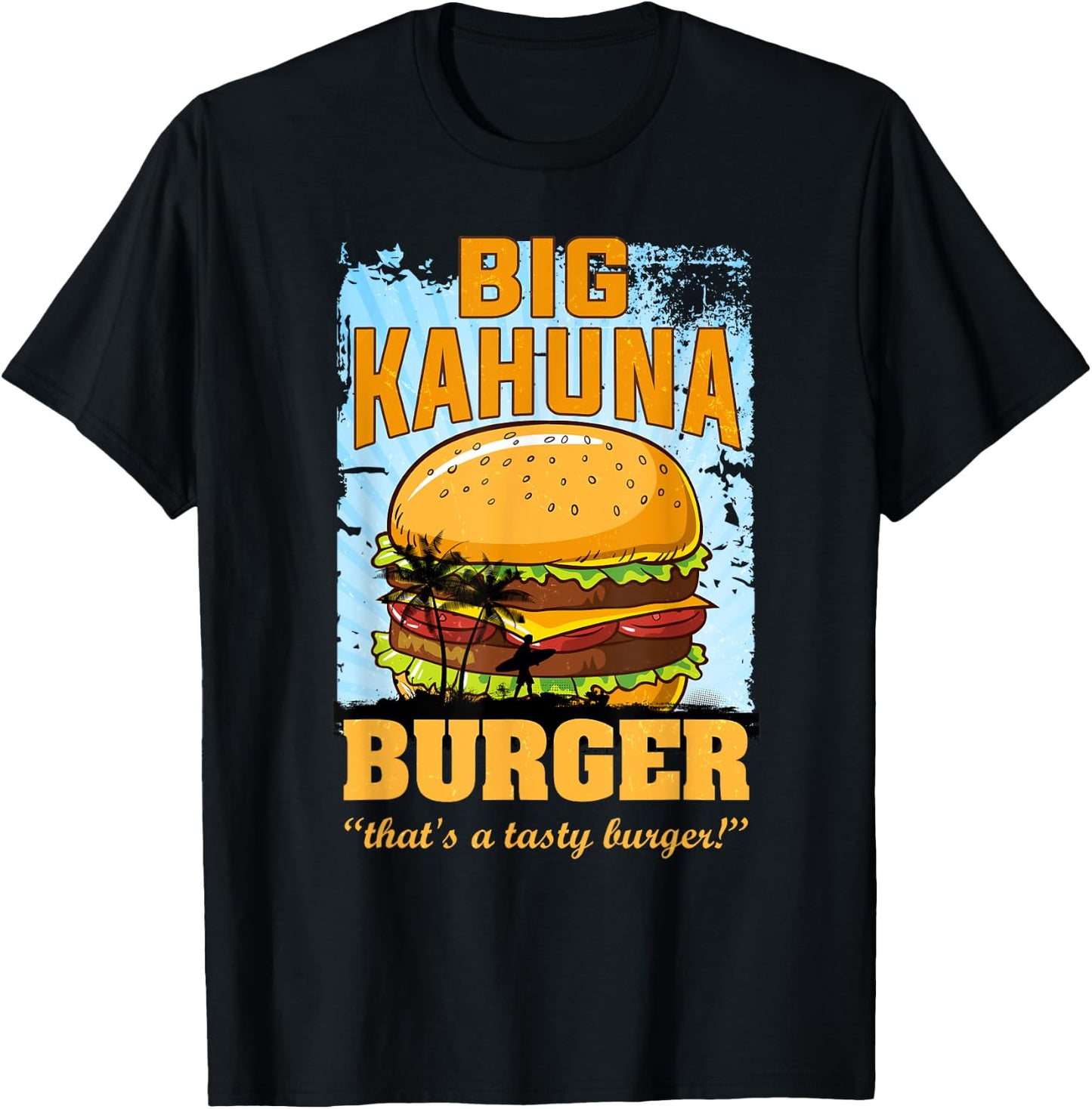 Cool Food - Hot Premium Big Kahuna Burger T-Shirt - T-Shirt | Black