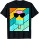 Cool Popsicle Summer Break Sunglass Funny Ice Cream Lover T-Shirt - T-Shirt | Black