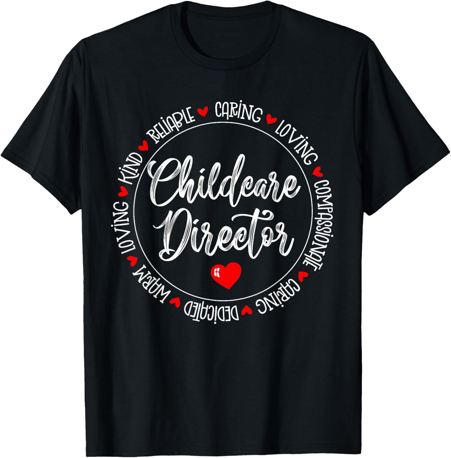 Childcare Director Daycare Crew School Provider Teacher T-Shirt - T-Shirt | Black