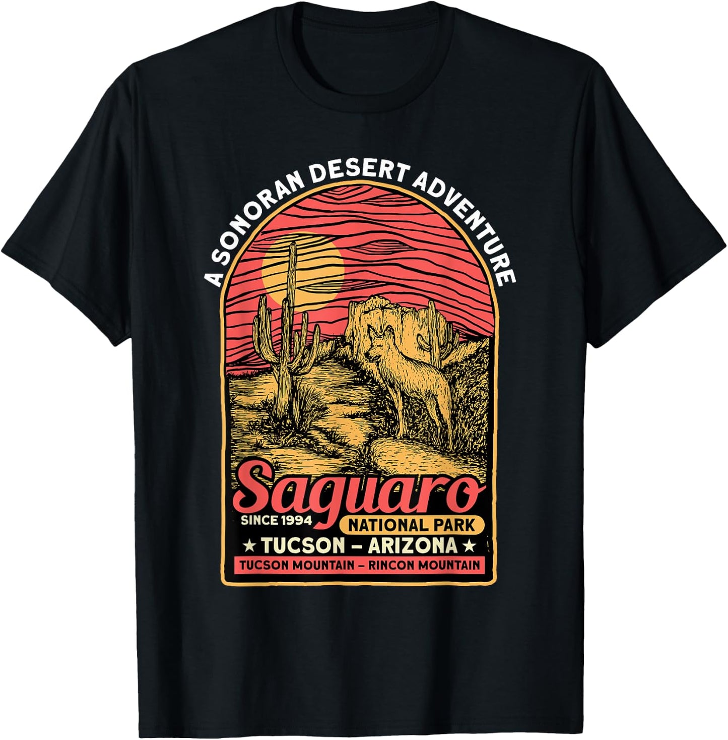 Saguaro National Park Sonoran Desert Tourist Souvenirs T-Shirt - T-Shirt | Black