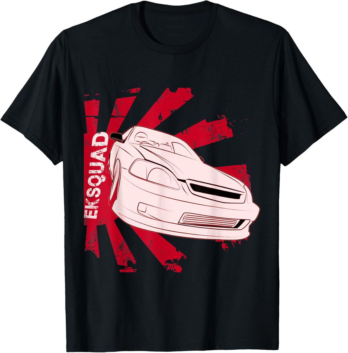 EK JDM EK Squad Japan car T-Shirt - T-Shirt | Black