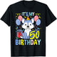 Its My 50th Birthday Wolf T-Shirt - T-Shirt | Black