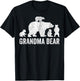 Grandma Bear With Four Cub Cute Mother's Day T-Shirt - T-Shirt | Black