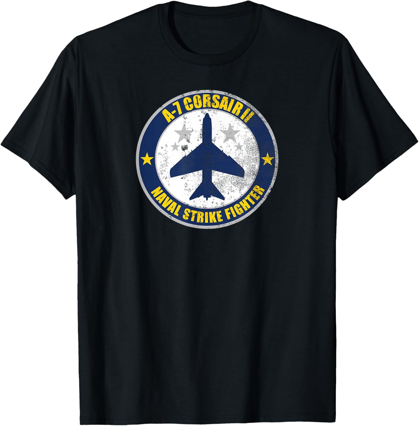 A-7 Corsair (distressed) T-Shirt - T-Shirt | Black
