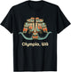 Olympia Washington Thunderbird NW Native American T-Shirt - T-Shirt | Black