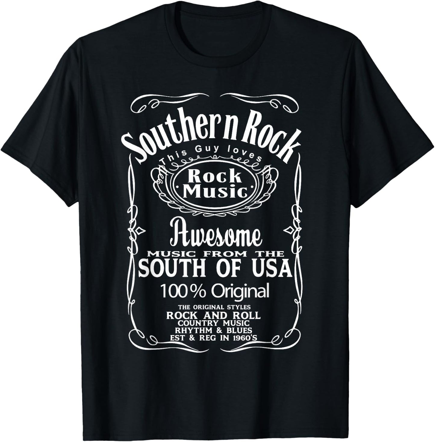 Southern Rock Music USA United States Band Streetwear T-Shirt - T-Shirt | Black