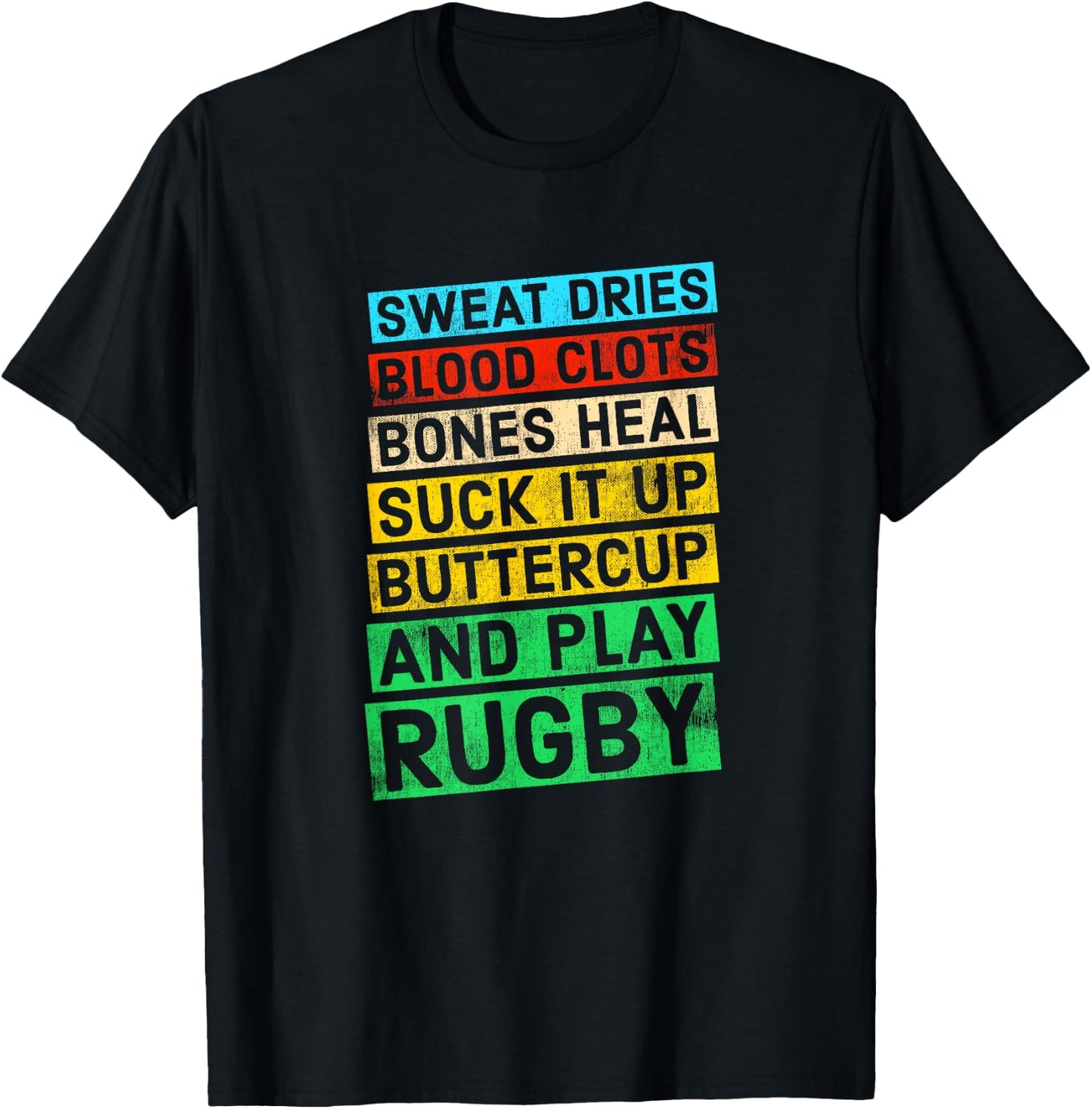 Play Rugby Quote T-Shirt - T-Shirt | Black
