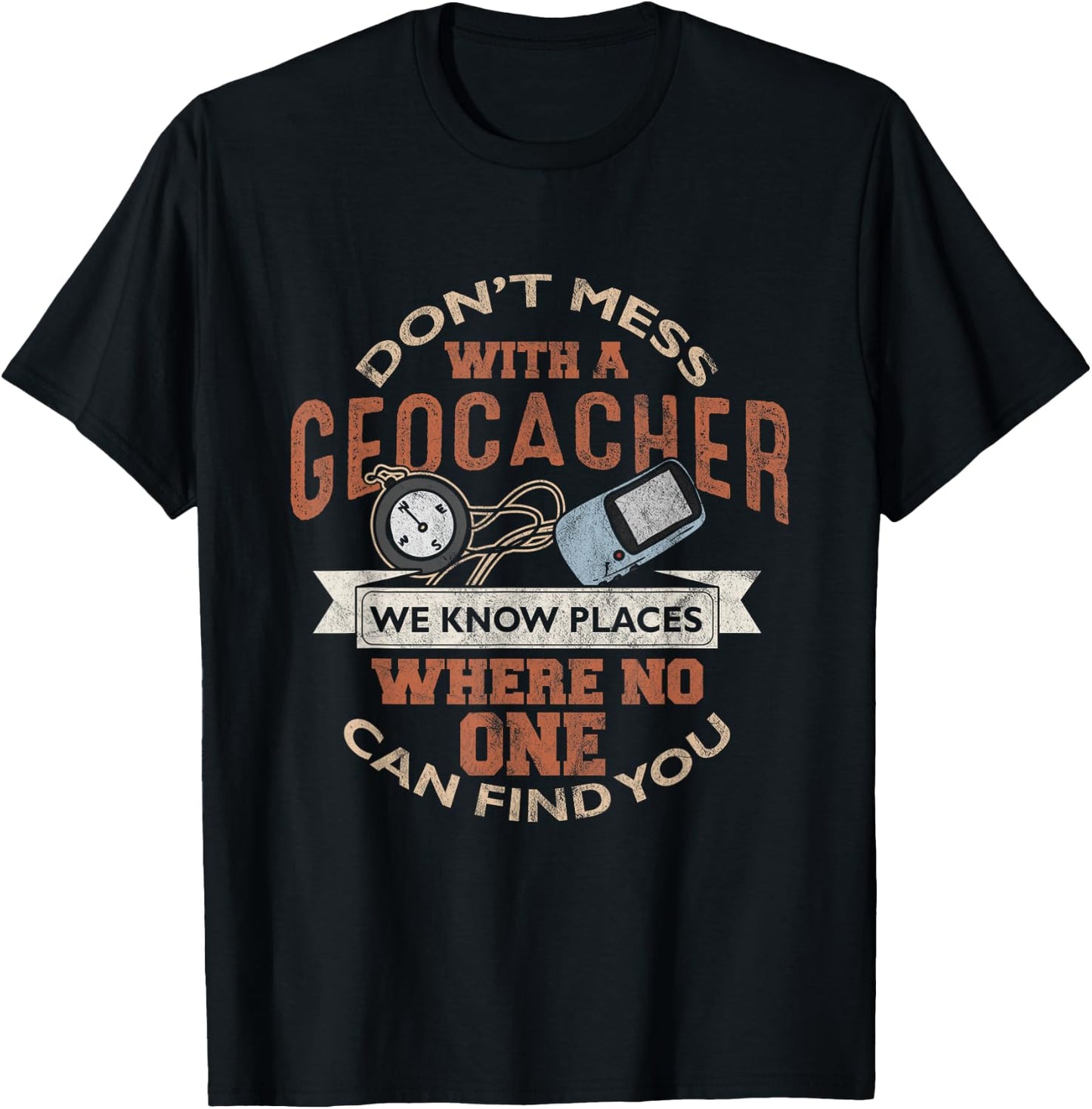 Geocache Geocaching Treasure Hunt Boys Men T-Shirt - T-Shirt | Black