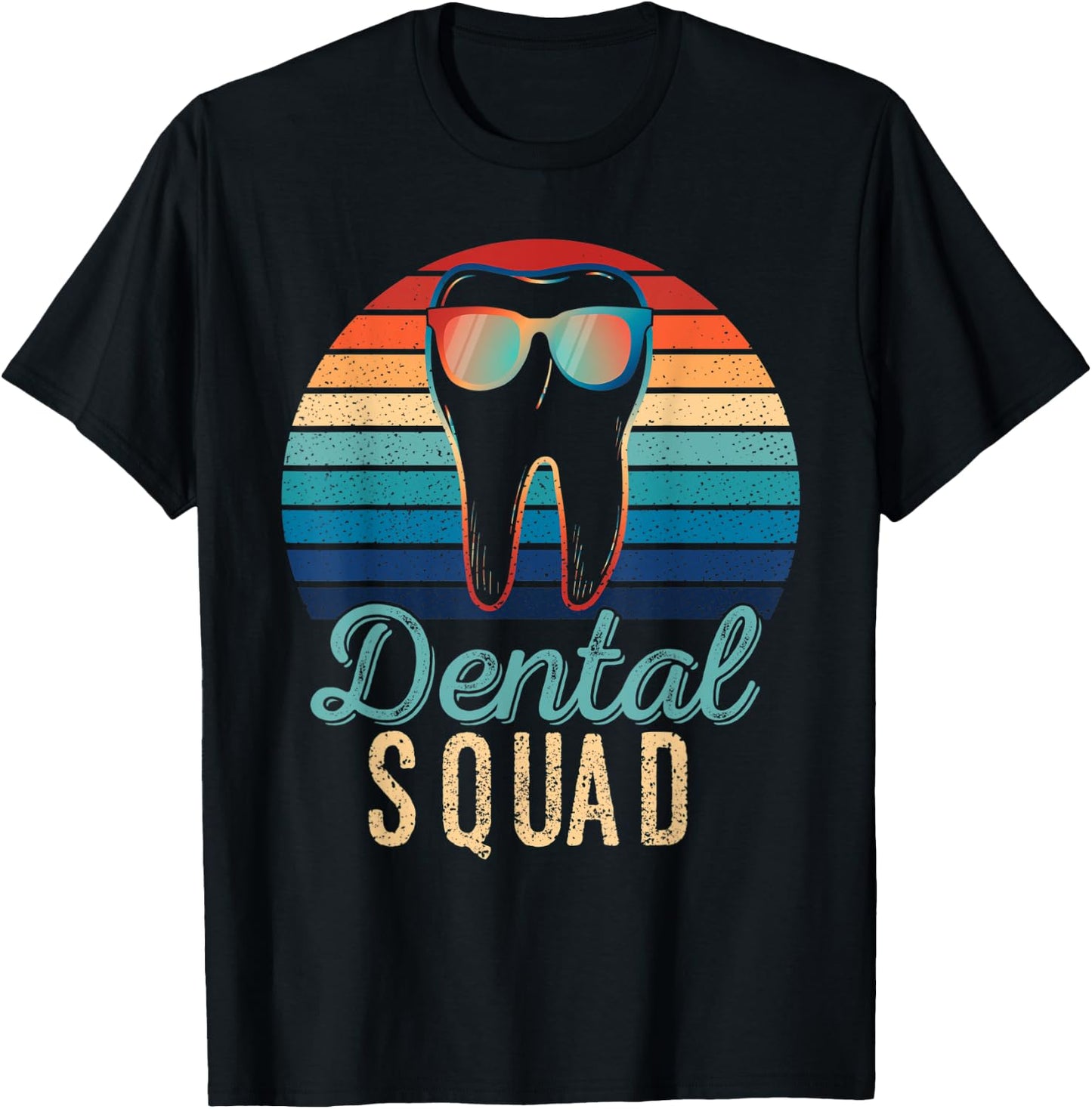 Retro Dental Squad Costume Men Women Vintage Dentist T-Shirt - T-Shirt | Black