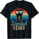 Retro Dental Squad Costume Men Women Vintage Dentist T-Shirt - T-Shirt | Black