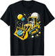Astronaut Excavator in Space Planet T-Shirt - T-Shirt | Black