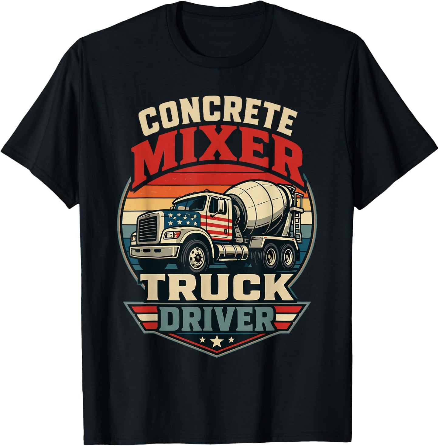 Concrete Mixer Truck Driver T-Shirt - T-Shirt | Black