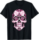 Breast Cancer Shirt Women Pink Sugar Skull T-Shirt - T-Shirt | Black