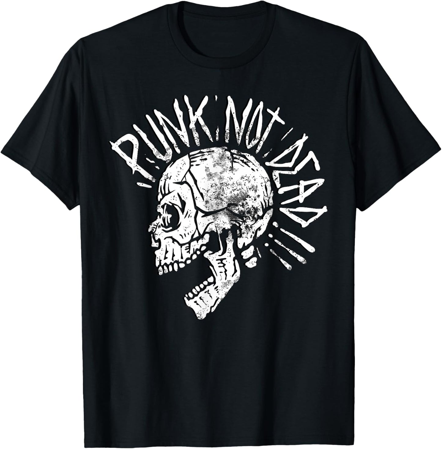 Punks Not Dead - Vintage Grunge - Punk Is Not Dead - Rock T-Shirt - T-Shirt | Black