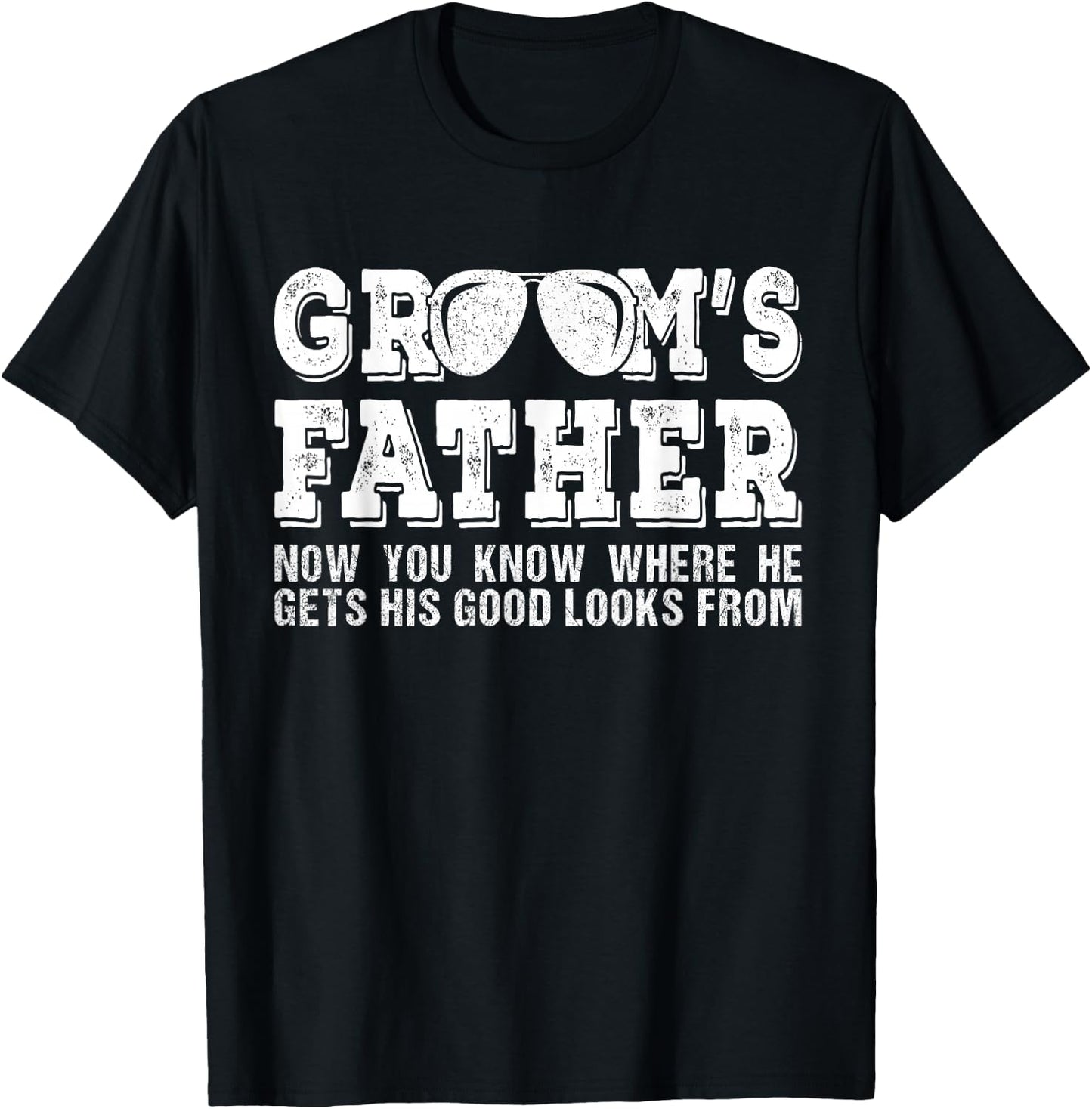Father of the Groom Shirt | Wedding Costume Groom's Father T-Shirt - T-Shirt | Black