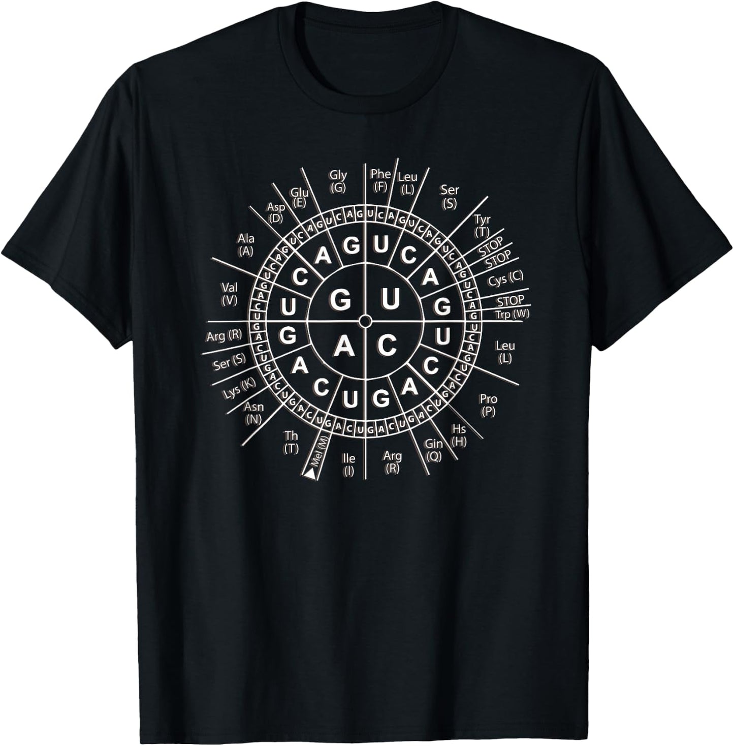 Awesome Biology Genetic Code Sun Science Humor Gift T-Shirt - T-Shirt | Black