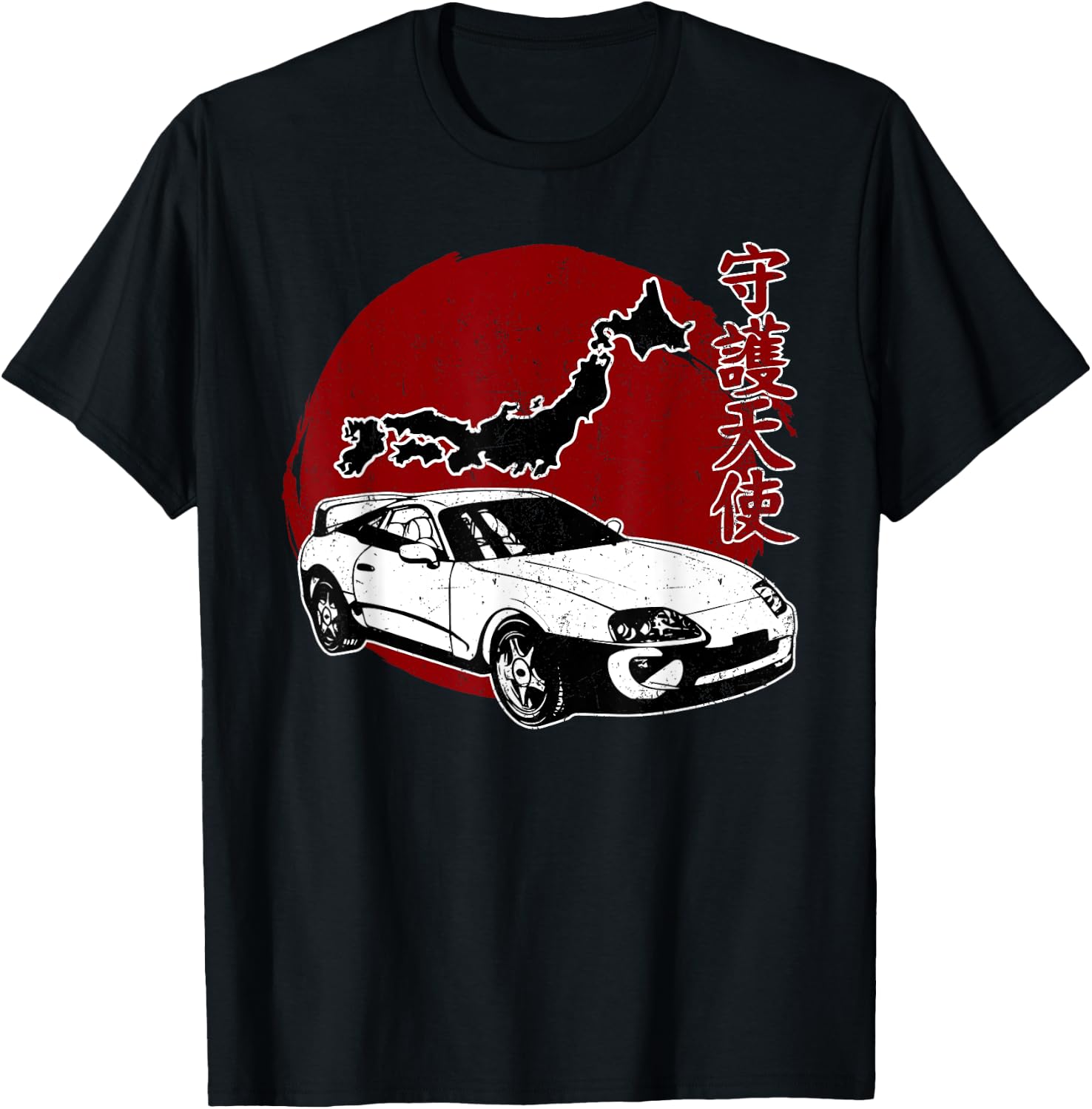 JDM Japan Motorsport Tuning Car Legend 90s T-Shirt - T-Shirt | Black