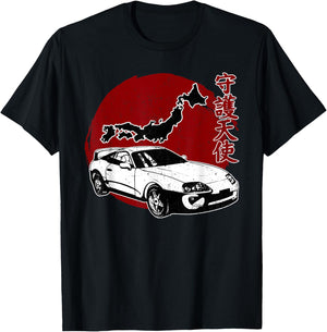 JDM Japan Motorsport Tuning Car Legend 90s T-Shirt - T-Shirt | Black