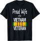 Vietnam Veteran Proud Wife of a Vietnam Veteran T-Shirt - T-Shirt | Black