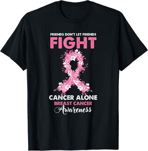 BFF Bestfriends Friends Breast Cancer Patient Fighter T-Shirt - T-Shirt | Black