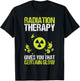 Radiation Therapy Gives You That Certain Glow Chemotherapy T-Shirt - T-Shirt | Black