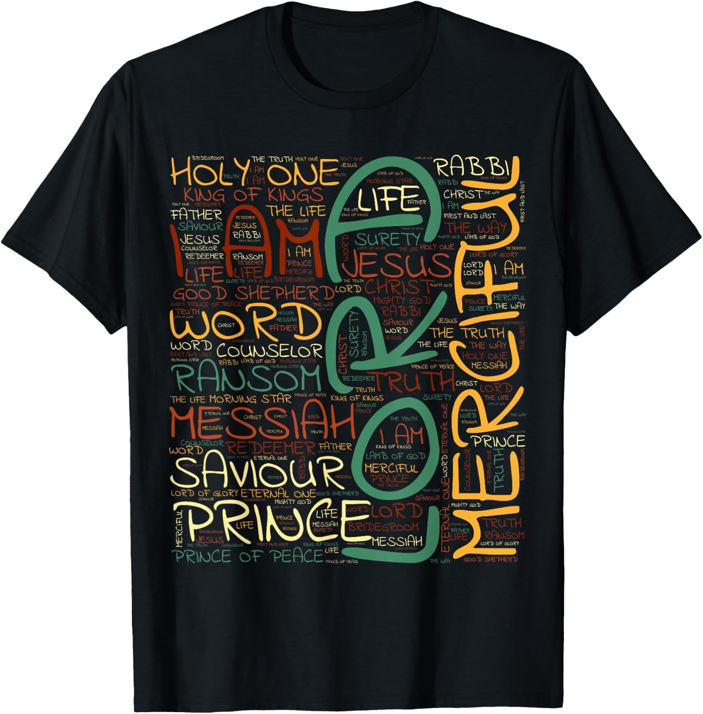 Name of Jesus - Name of Jesus - Christian Shirt T-Shirt - T-Shirt | Black