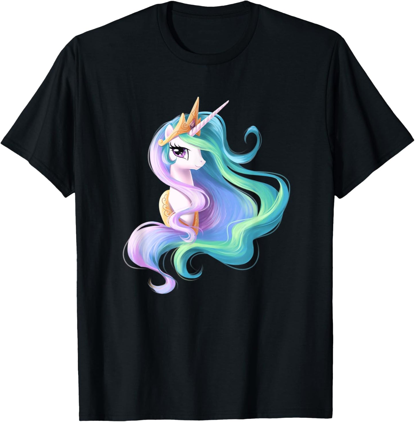 Princess Celestia Unicorn Perfect Unicorn Gift T-Shirt - T-Shirt | Black