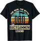 Man Myth Legend Dad Backgammon T-Shirt - T-Shirt | Black