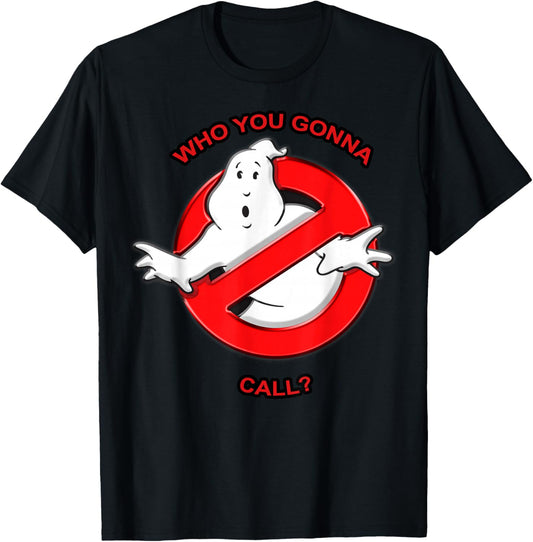 Ghostbusters Who You Gonna Call? Logo T-Shirt - T-Shirt | Black