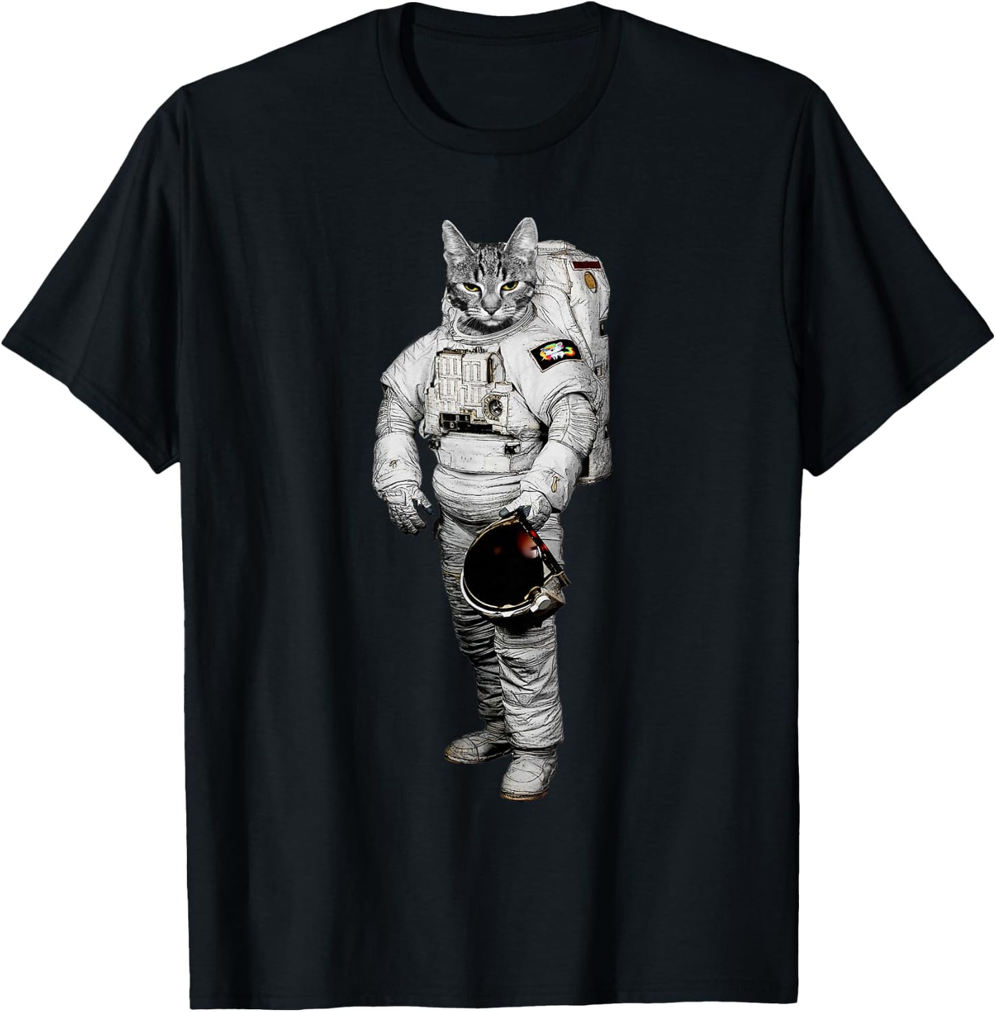 Space Cat Lover Women Girls Kids T-Shirt - T-Shirt | Black