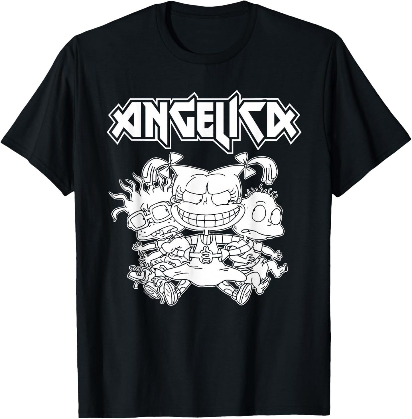 Rugrats Angelica Pickles Rocks T-Shirt - T-Shirt | Black