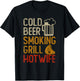 Cold Beer Smoking Grill Hotwife T-Shirt - T-Shirt | Black