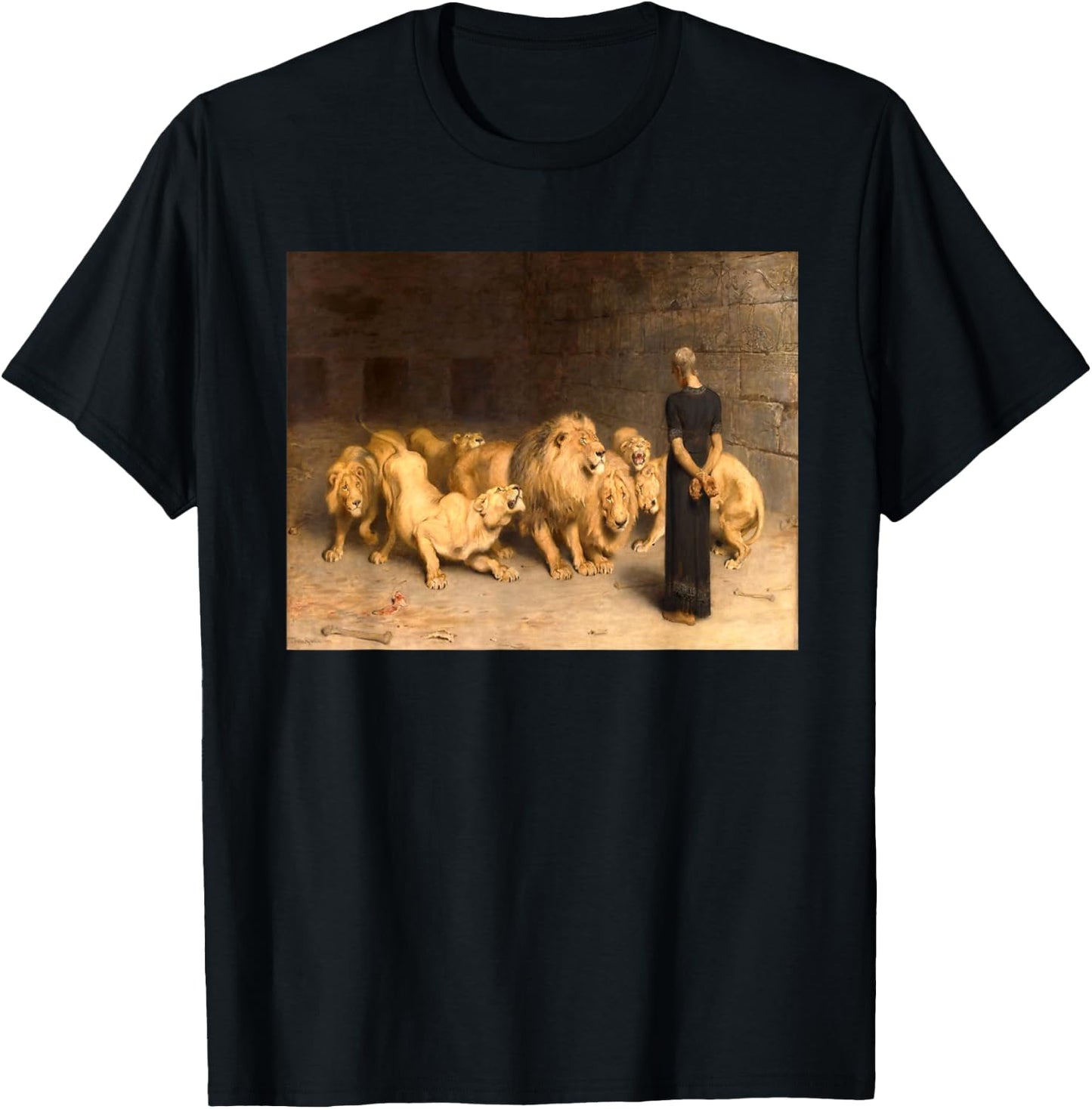 Daniel In The Lions Den T-Shirt - T-Shirt | Black