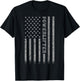 Powerlifter American Flag T-Shirt - T-Shirt | Black