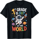 1st Grade is Out of This World Astronaut School T-Shirt - T-Shirt | Black