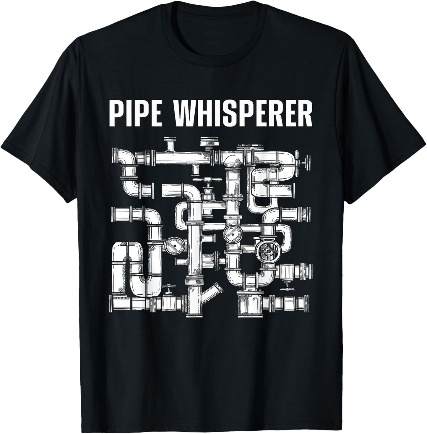 Best Plumber Art Women Plumbing Gag Novelty Plumber T-Shirt - T-Shirt | Black