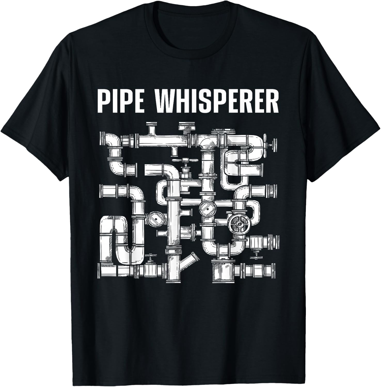 Best Plumber Art Women Plumbing Gag Novelty Plumber T-Shirt - T-Shirt | Black