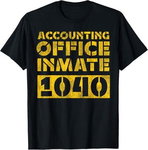 Accountant Bookkeeper Accounting Prison Jail Halloween T-Shirt - T-Shirt | Black